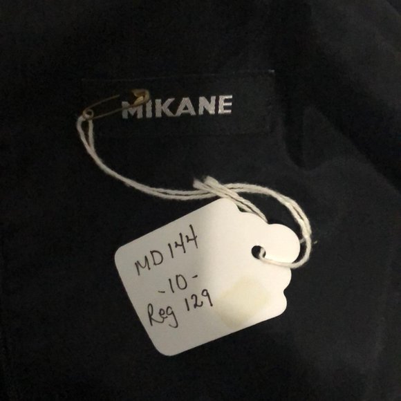 Mikane Sheath Square Neck Dress, Back Zip, sleeveless. - Picture 8 of 11